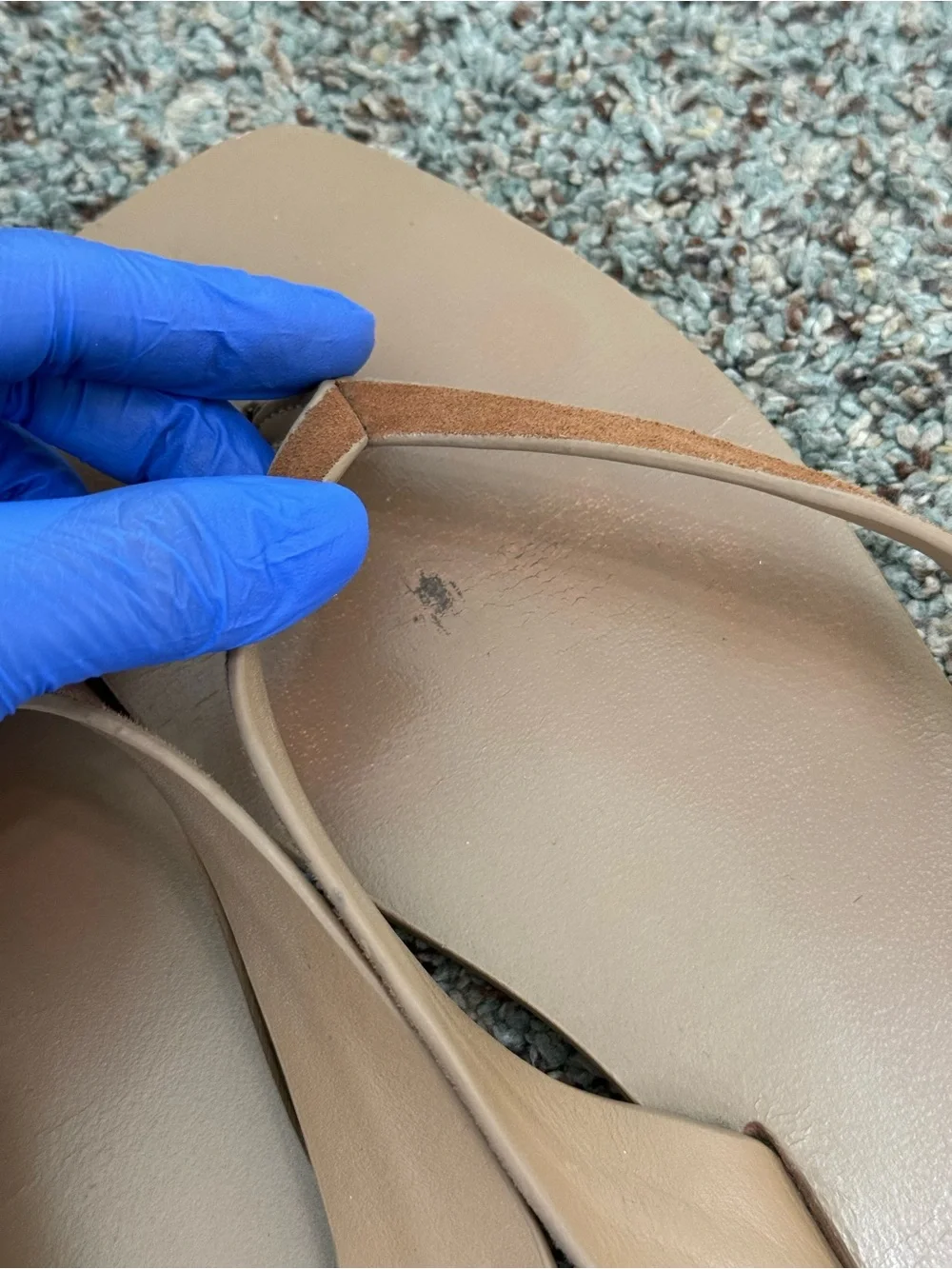 A.EMERY Kinto Leather Flip Flop - tan/Brown, Size 8.5 - Picture 2 of 16